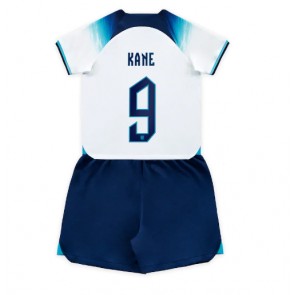 England Harry Kane #9 kläder Barn VM 2022 Hemmatröja Kortärmad (+ korta byxor)